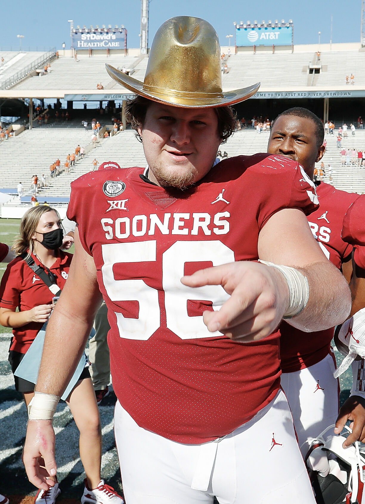 Creed Humphrey golden hat